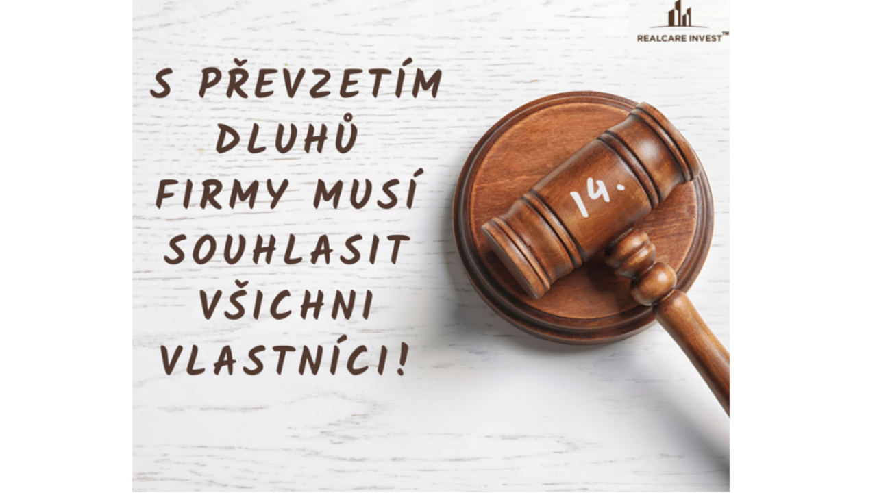 Vlastníci 14: S převzetím dluhů firmy musí souhlasit všichni vlastníci!